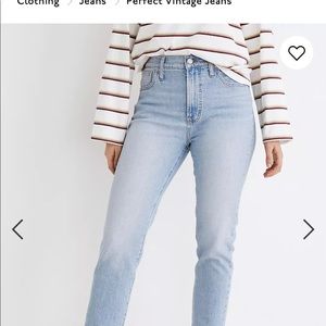 Madewell Curvy Perfect Vintage Jeans Fiore Wash